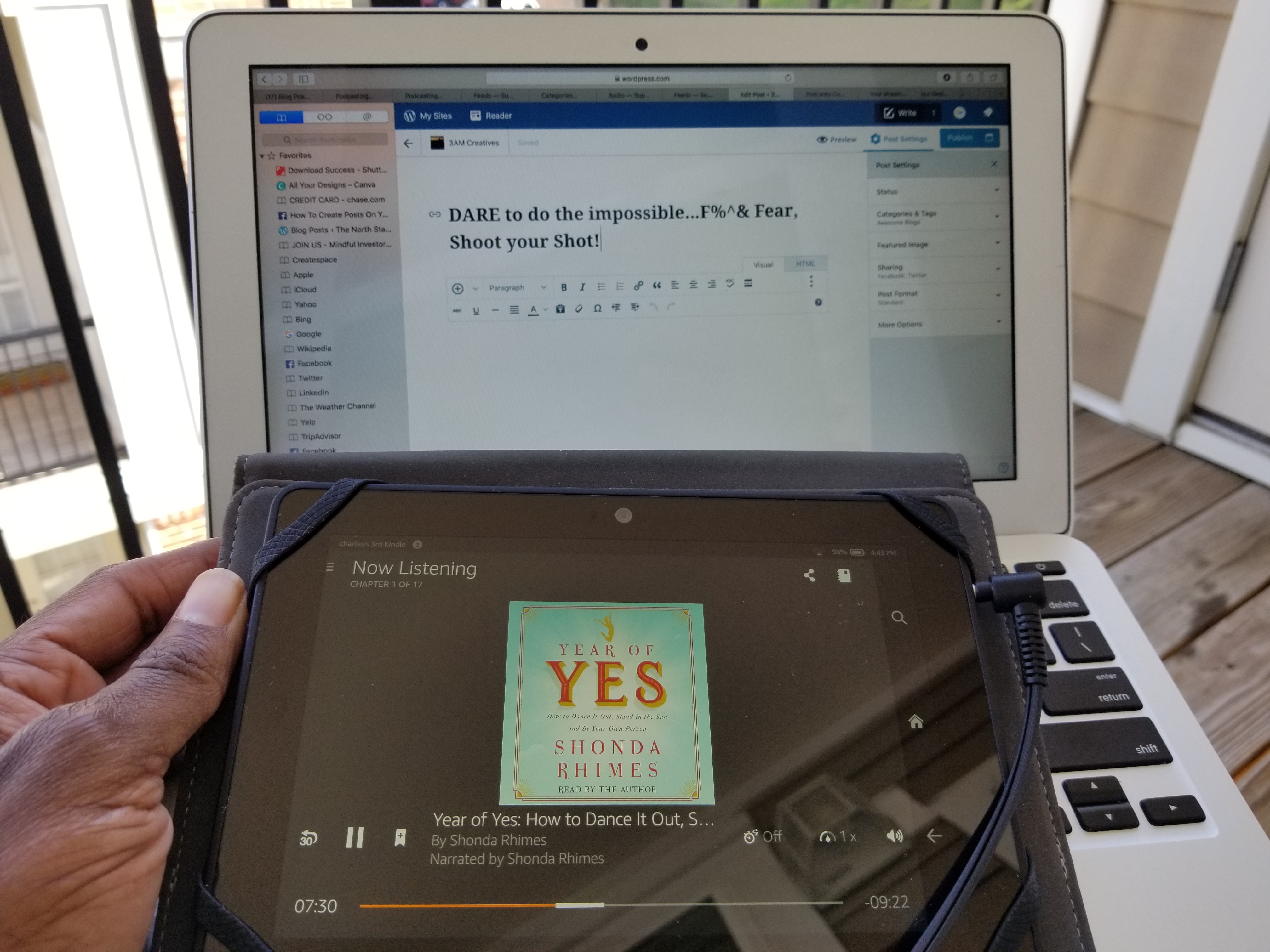 Say YES and DARE to step into greatness: F%^& Fear, Shoot your Shot!